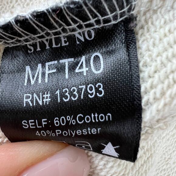 POL Heather Gray M Oversized Knit Sweater High Neck Lace Long Sleeve Pullover - Picture 7 of 8